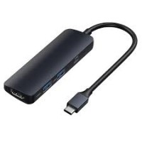  Adapteris Leopard Type-C To HDMI to USB3.0*2+PD 4 In 1 HUB grey 